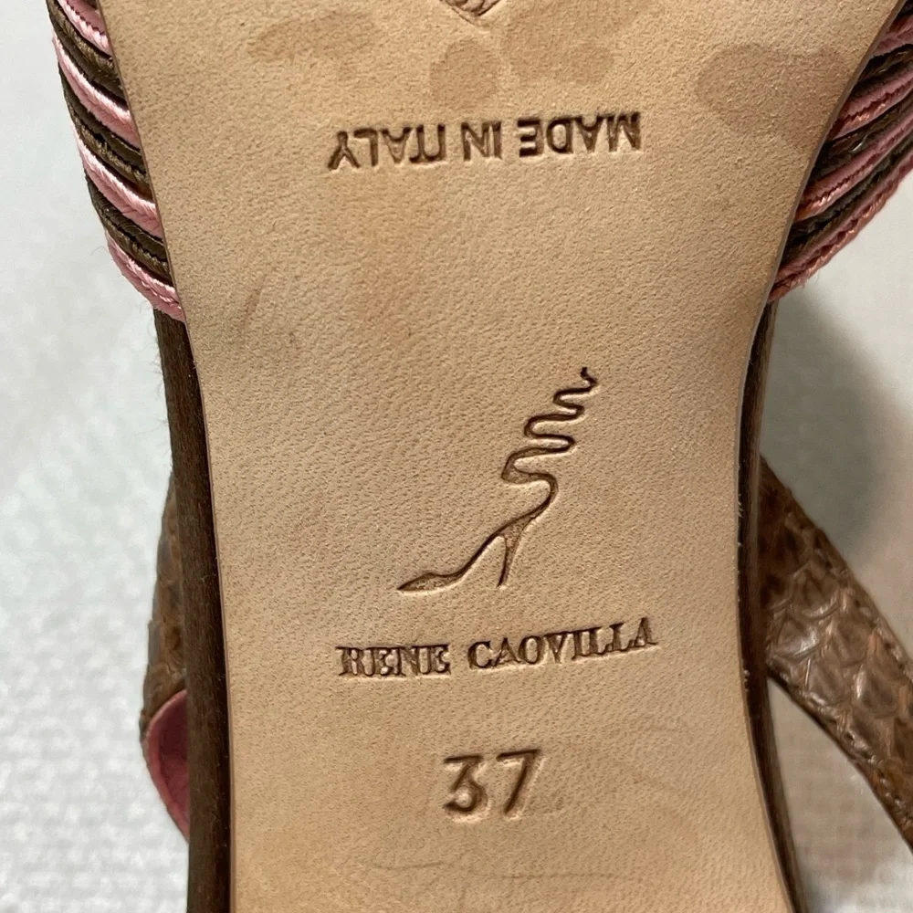 Rene Caovilla Serpente Marrone - Picture 5 of 9